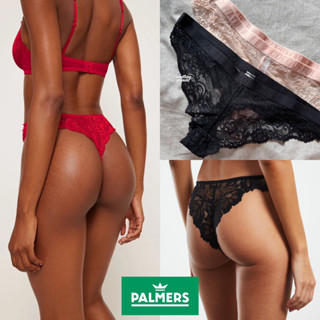 PALMERS H&amp;M กางเกงชั้นในจีสตริงเซ็กซี่ ขนาดใหญ่ ปักลายลูกไม้ สไตล์บราซิลเลียน สําหรับสตรี