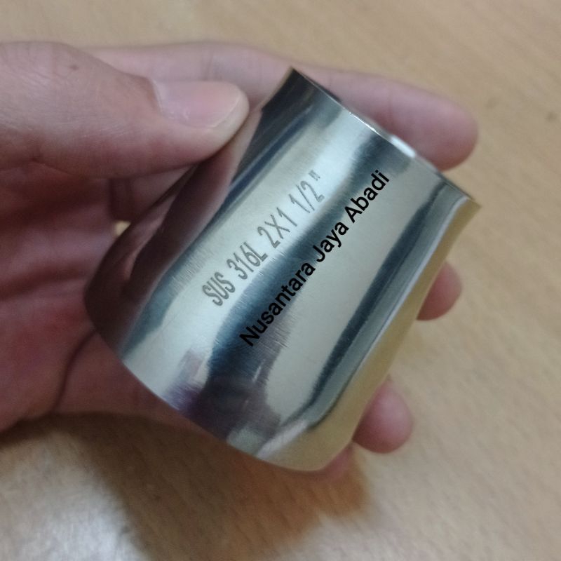 ลดสุขาภิบาล Stainless 316L 2 x 1 1/2" นิ้ว 10.8 x 38.1 mm Concentric