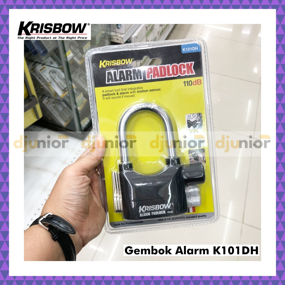 AZKO KRISBOW PADLOCK พร้อม ALARM K101DH / ALARM PADLOCK / KIOS SHOP SHOP SHOP FENCE HOUSE