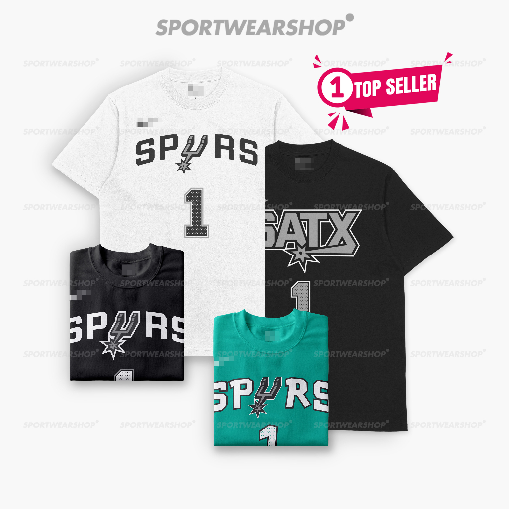 เสื้อบาสเก็ตบอล WEMBY ผู้ชายผู้หญิงกีฬาบาสเกตบอลเสื้อยืด San Antonio Spurs Victor Wembanyama Tshirt 