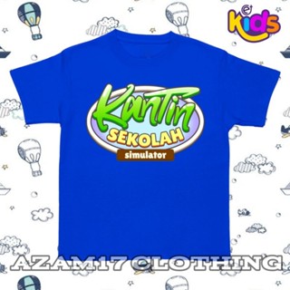 เสื้อยืด พิมพ์ลายเกมโรงอาหารจําลอง สําหรับเด็กผู้ชาย และเด็กผู้หญิง