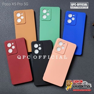 เคสโทรศัพท์มือถือซิลิโคน เนื้อแมตต์ กันกล้อง สีดํา สําหรับ Poco X5 Pro 5G Pro Poco X5 Pro 5G