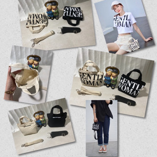 ซุปเปอร์มินิ!! Bkk CANVAS CROSSBODY กระเป๋าสะพายข้างผู้หญิง ดีมาก