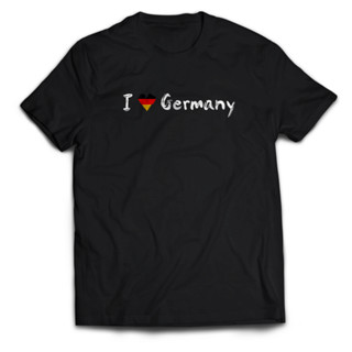 เสื้อยืด พิมพ์ลาย I LOVE GERMANY By By Adult สําหรับผู้ชาย และผู้หญิง