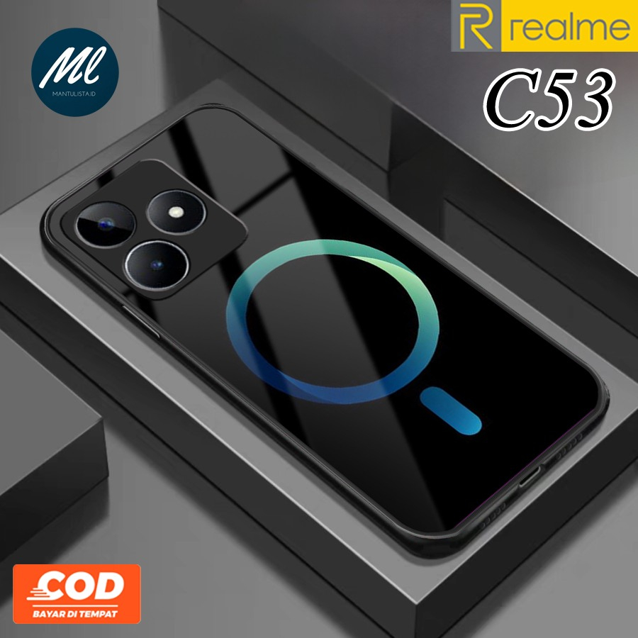 Realme C53 NFC Glass Softcase [SK49] - Realme C53 แก้ว softcase - Realme C53 Glitter Glass Softcase 