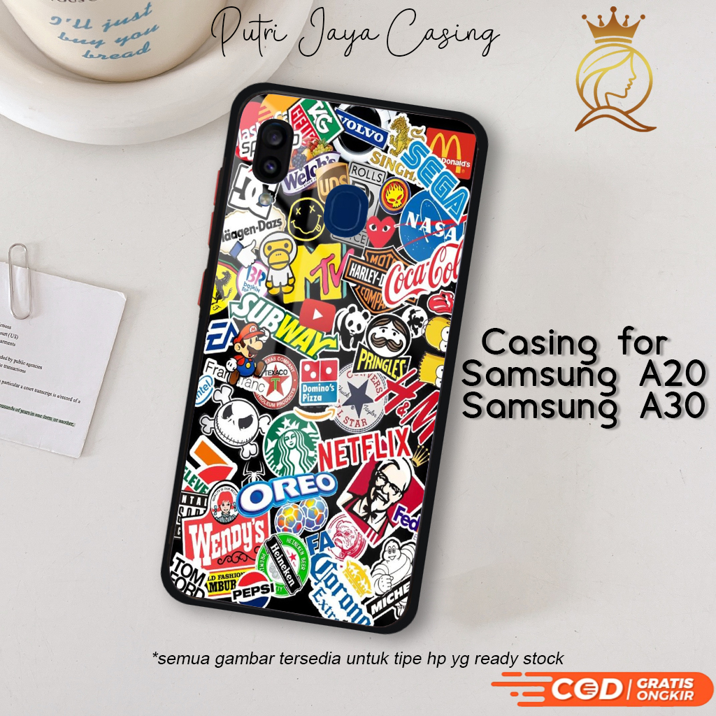 Samsung A20 A30 Graffiti 07 กรณีล่าสุด Hardcase Softcase Glossy Kesing Putri Jaya