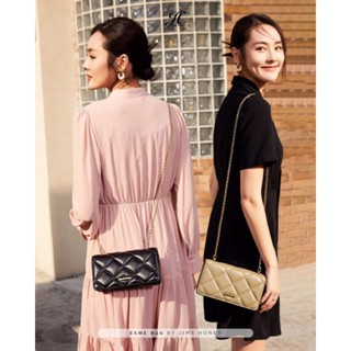 Jims HONEY ESME BAG (ฟรีกล่องพิเศษ) ผ้าพันคอกระดุม ของแท้ ผู้หญิง กระเป๋าสลิง