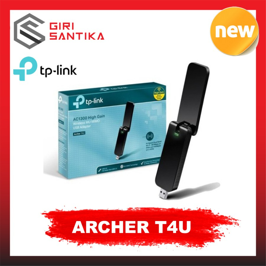 TP-Link Archer T4U AC1300 Dual Band WiFi อะแดปเตอร์ USB ไร้สาย TPLink