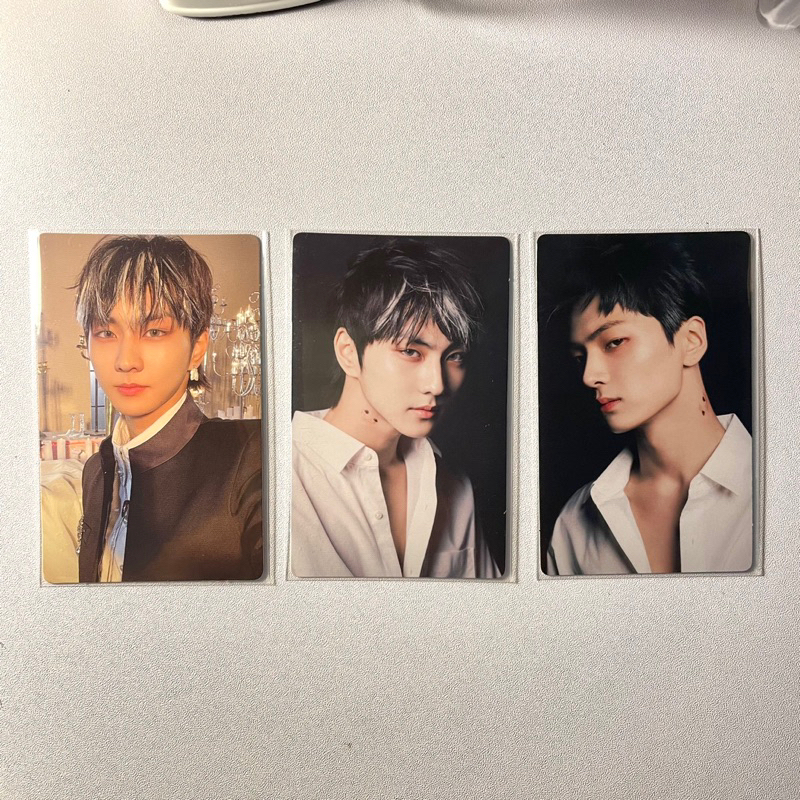 ถ่ายภาพการ์ดทั้งหมด Enhypen Official Jungwon และ Jay อัลบั้ม Dark Blood Engene