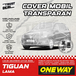 ผ้าคลุมรถยนต์พลาสติก แบบหนา กันน้ํา สีโปร่งใส สําหรับ Vw TIGUAN