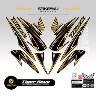 สติกเกอร์ TIGER 2000 REVO TIGER REVO TIGER REVO TIGER 2000 TIGER NEW HONDA TIGER REVO HONDA Sticker POLET ดีไซน์ใหม่ TIGER REVO Stickerkudecall MOTIF 5