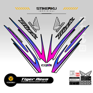 สติกเกอร์ TIGER 2000 REVO TIGER REVO TIGER REVO TIGER 2000 TIGER NEW HONDA TIGER REVO HONDA Sticker POLET ดีไซน์ใหม่ TIGER REVO Stickerkudecall MOTIF 10