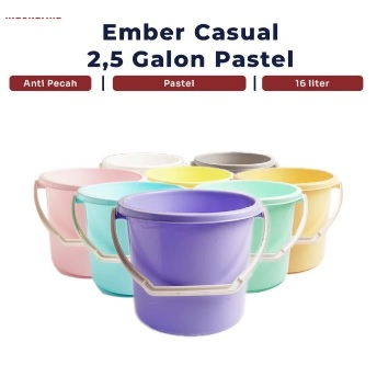 IH- 9 ลิตร CASUAL PASTEL PLASTIC BUCKET 2.5 GALLOW