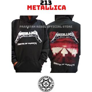 เสื้อกันหนาว มีฮู้ด แบบสวมหัว ลาย METALLICA Rock Punk Metal Music PRAPATAN REBEL