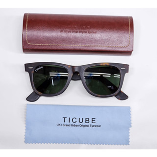 ใหม่ TICUBE WAYFARER แว่นตากันแดด ของแท้ สําหรับผู้ชาย ไซซ์ 50-22-145