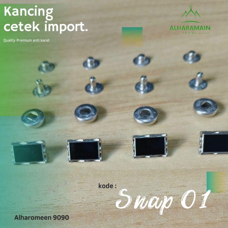 (40 ชุด) UNIQUE ELEGANT IMPORTED SNAP/CETEK ปุ่ม