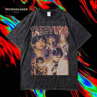 เสื้อยืด ขนาดใหญ่ โอเวอร์ไซซ์ ลาย TAEHYUNG VINTAGE TEE