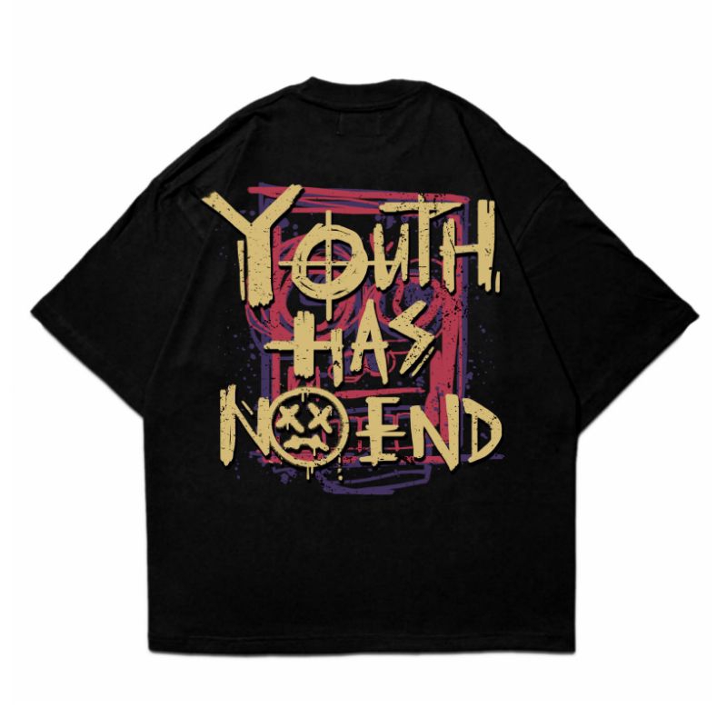 เสื้อยืด Aztecass Oversize Youth สีดํา