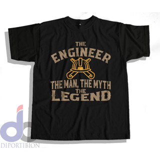 เสื้อยืดแขนสั้น พิมพ์ลาย THE MYTH THE ENGINEER สําหรับผู้ชาย