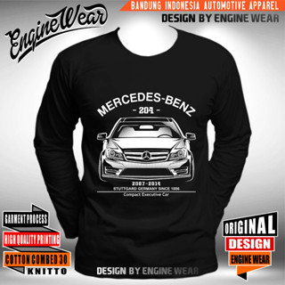 เสื้อยืด พิมพ์ลายรถยนต์ mercedes benz W204 W140 W115 W123 W124 W202 W203 W210 W211 W212