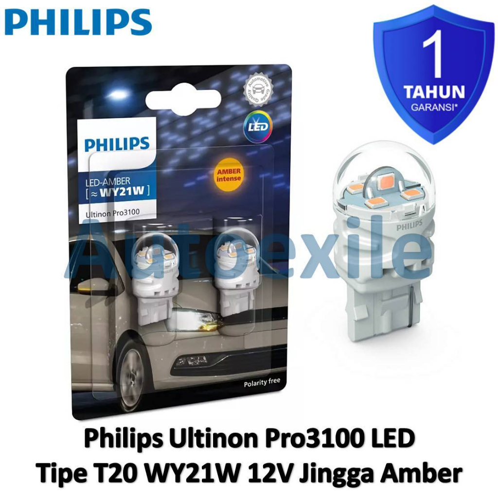Philips Ultinon LED T20 WY21W W21W 12V Amber Orange ไฟเลี้ยวสําหรับ Civic Turbo Xpander