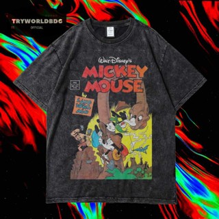 เสื้อยืด ลายการ์ตูน KAOS MICKEY AGO VINTAGE โอเวอร์ไซซ์ สําหรับผู้ชาย