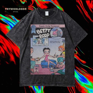 เสื้อยืด พิมพ์ลายการ์ตูน KAOS OVERSIZED KAOS WASHED Oversiseed KAOS BETTY BOOP สําหรับผู้ชาย