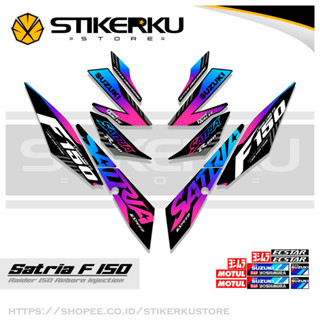 สติกเกอร์หัวฉีด SATRIA FU 150 SIMPLE F150 SATRIA F150 2016-2022 STICKER STRIPING SATRIA FU BELANG R150 STOCK DECALS RIDER FI R150 SATRIA EDITION Stickerkustore 12th MOTIF