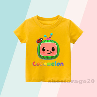 เสื้อยืด คุณภาพดี ลาย COCOMELON สําหรับเด็ก