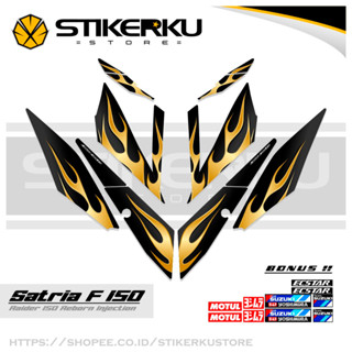 สติกเกอร์หัวฉีด SATRIA FU 150 SIMPLE F150 SATRIA F150 2016-2022 STICKER STRIPING SATRIA FU BELANG R150 STOCK DECALS RIDER FI R150 SATRIA EDITION Stickerkustore 222nd MOTIF