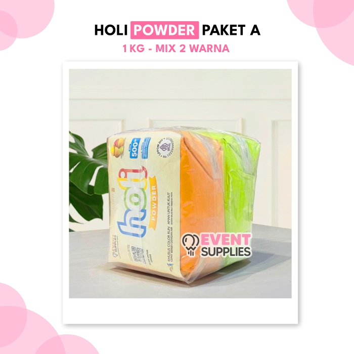 Color POWDER FLOUR 1กก. แพ็คเกจฟรีผสมสี Holipowder Color Fun Flour