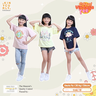 Kaos Anak Perempuan 7-14 Tahun | Carol Vintage Tee By KinyCurly
