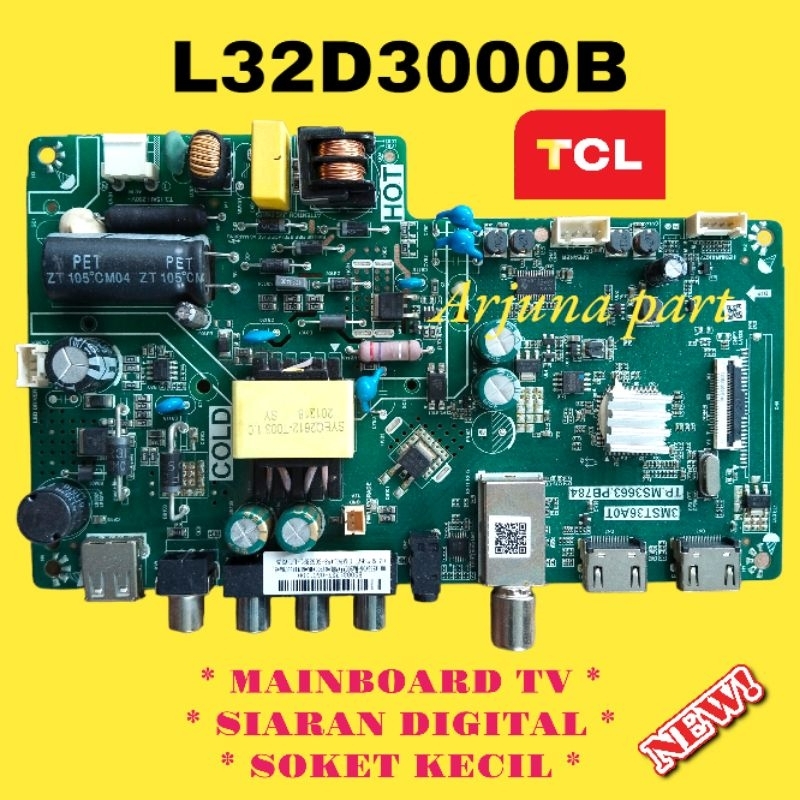 TCL L32D3000B ทีวีเมนบอร์ด - TCL 32D3000B TV - TCL 32F3000B โมดูลทีวี - 32D3000B