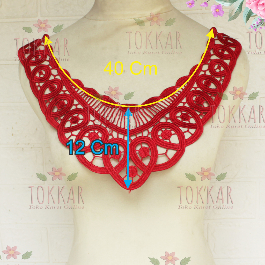 (ต่อชิ้น) แอพ540 แอปพลิเคชั่นปกปัก / แผ่นแปะคอ / ลูกไม้คอสวย