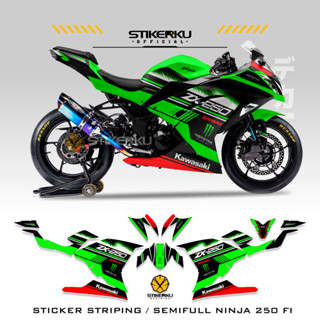 สติกเกอร์ ลายกราฟิก NINJA250 FI MOTIF 43 STICKER STOCK DECALS SEMIFULL Stickers STRIP สําหรับติดตกแต่งรถจักรยานยนต์ 2013-2017