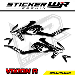 Vixion R Striping สติกเกอร์ไวนิล รถจักรยานยนต์ Yamaha Racing VIXION R ลวดลายไฟล่าสุด 01