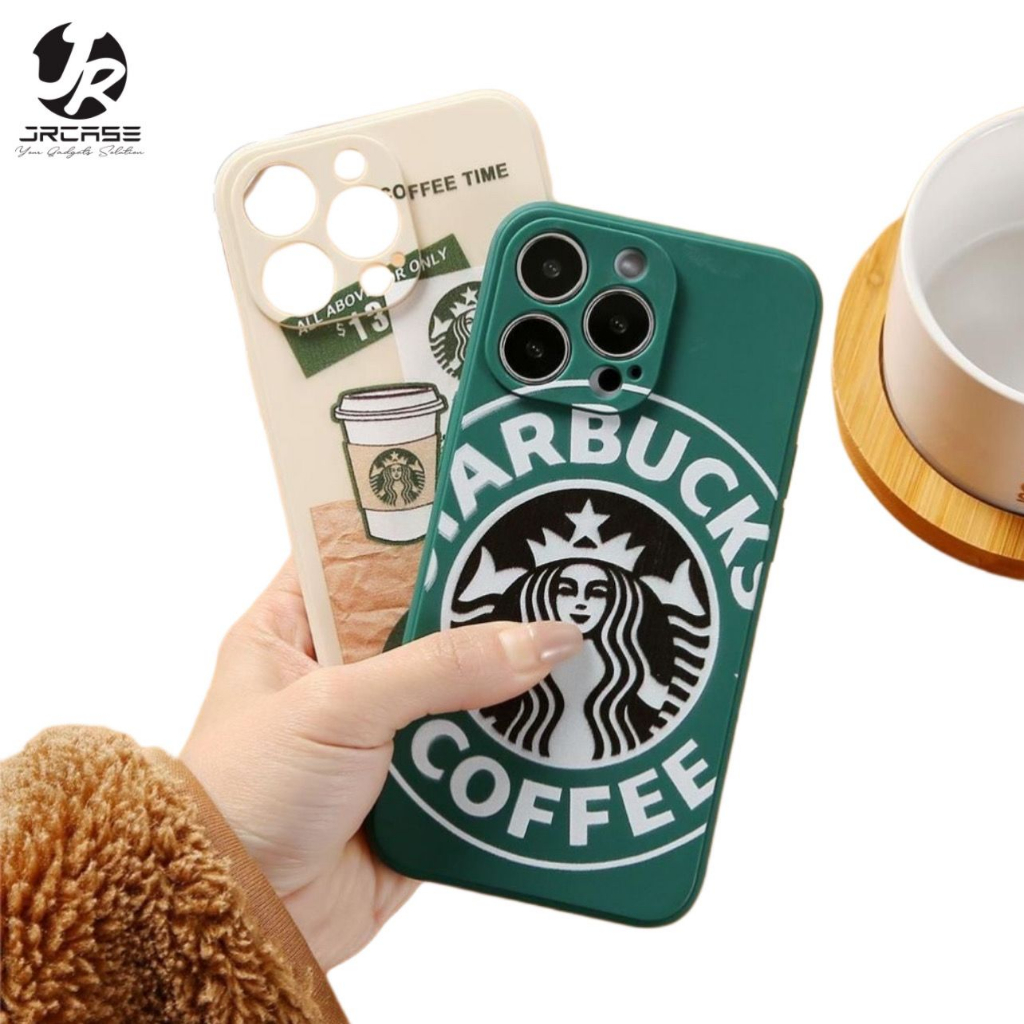 JRCASE Softcase Motif STARBUCKS Mcd iPhone 13 13 Pro Max 12 12 PRO Max 11 11 PRO MAX 7 7+ 8 8 8+ SE 
