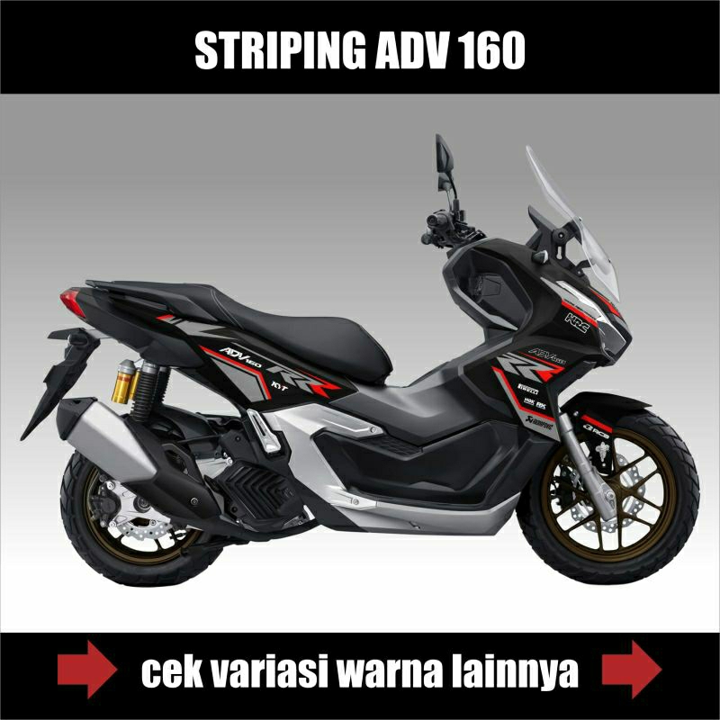 Striping Honda Adv 160 New Livery Fireblade/New Adv 160 สติ ๊ กเกอร ์ รถจักรยานยนต ์ /Sticker Liss/V