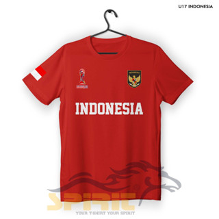 เสื้อยืดผ้าฝ้าย พิมพ์ลายฟุตบอล Fifa Bola U17 World Cup Indonesia 2023 Baju World Cup Host 24s DTF