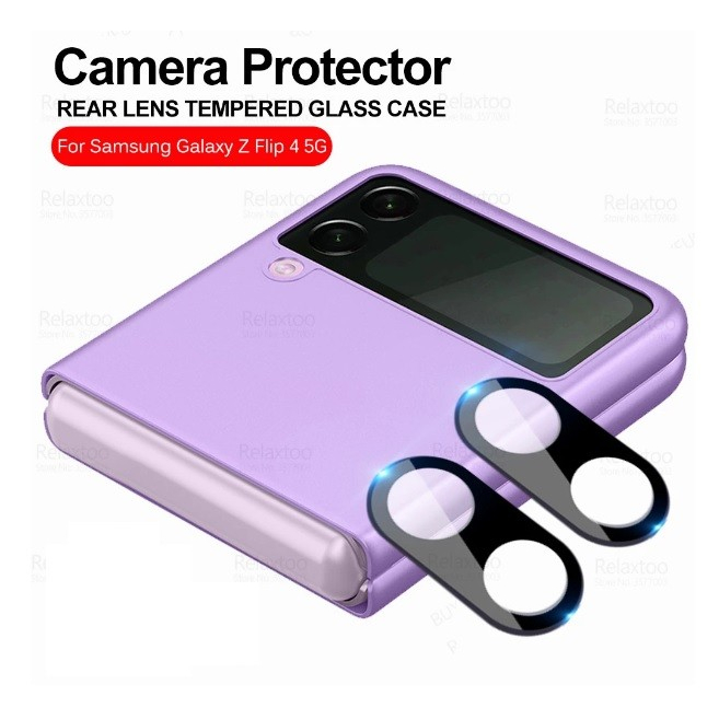 SAMSUNG Z FLIP 8 / FLIP 7 / FLIP 6 / FLIP 5 / Z FLIP 4 ANTI-SCRATCH FRAME CAMERA 3D ROUND EDGE กล้อง