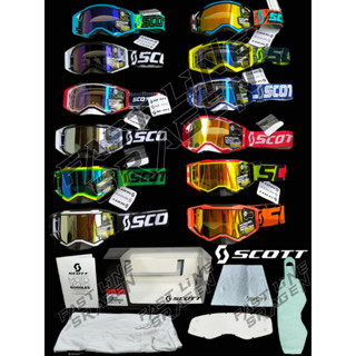 Scott GOGGLE แว่นตา 2 เลนส์ MOTOCROSS หมวกกันน็อค MX รถจักรยานยนต์วิบาก ADVENTURE TRABAS SUPERMOTO