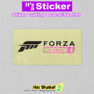 สติกเกอร์สะท้อนแสง ลายนูน Forza Horizon 4-Cutting สําหรับเล่นเกม