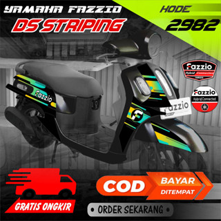 2982 YAMAHA FAZZIO 125 สติกเกอร์ติดตกแต่งรถจักรยานยนต์