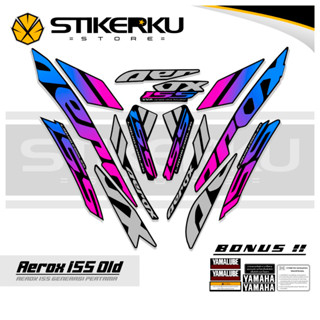 สติกเกอร์ ลาย OLD AEROX 155 VVA MOTIF OLD AEROX 155 VVA STICKER Unique AEROX 155 VVA STICKER AEROX 155 VVA STICKER STOCK DECAL LIST POLET Stickerkustore