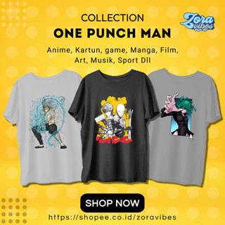 เสื้อยืด พิมพ์ลายอนิเมะ One Punch Man