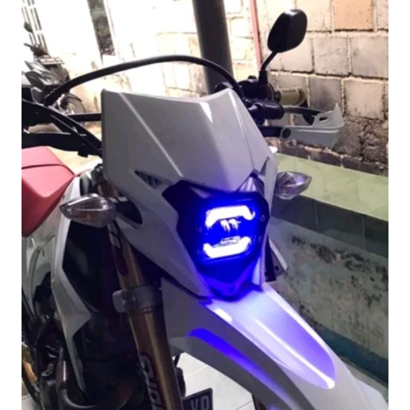 CRF 150 KLX 150 WR155R LED ไฟหน้าหนึ่งชุด PNP ฝาครอบโคมไฟ CRF KLX WR 155 ขายปลีก CRF 150L KLX WR 155