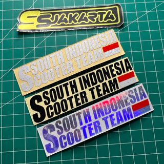 สติกเกอร์ SOUTH INDONESIA สกูตเตอร์ TEAM ตัด