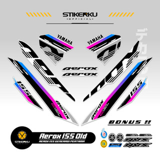 สติกเกอร์ ลาย OLD AEROX 155 VVA MOTIF OLD AEROX 155 VVA STICKER Unique AEROX 155 VVA STICKER AEROX 155 VVA STICKER STOCK DECAL LIST POLET Stickerkudecall