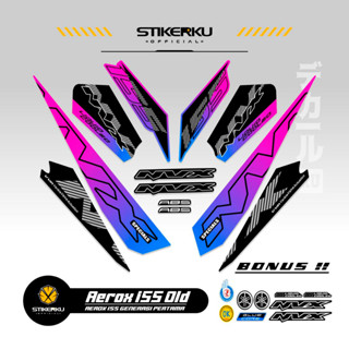 สติกเกอร์ AEROX 155 VVA MOTIF 21 OLD 155 VVA AEROX STICKER Unique AEROX 155 VVA STICKER AEROX 155 VVA STICKER STOCK DECAL LIST POLET Stickerkudecall