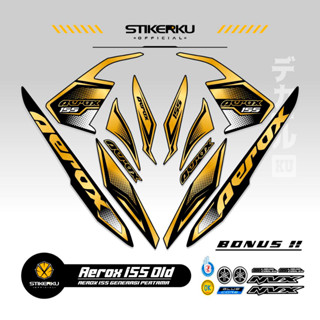 สติกเกอร์ ลาย OLD AEROX 155 VVA MOTIF 47 OLD 155 VVA AEROX STICKER Unique AEROX 155 VVA STICKER AEROX 155 VVA STICKER STOCK DECAL LIST POLET Stickerkudecall